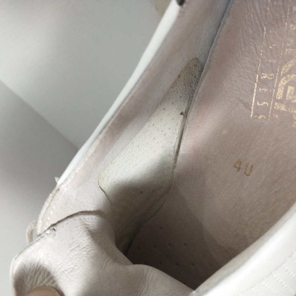 Rieker Nikita White and Gray Casual Leather Sneakers, Euro 40, US Size 9 - Picture 14 of 14